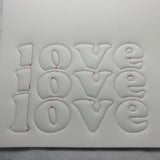 Stickdatei 3D Triple Schrift ca. 9,5cm Trapunto Set 987 - Sewando