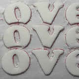 Stickdatei 3D Triple Schrift ca. 9,5cm Trapunto Set 987 - Sewando