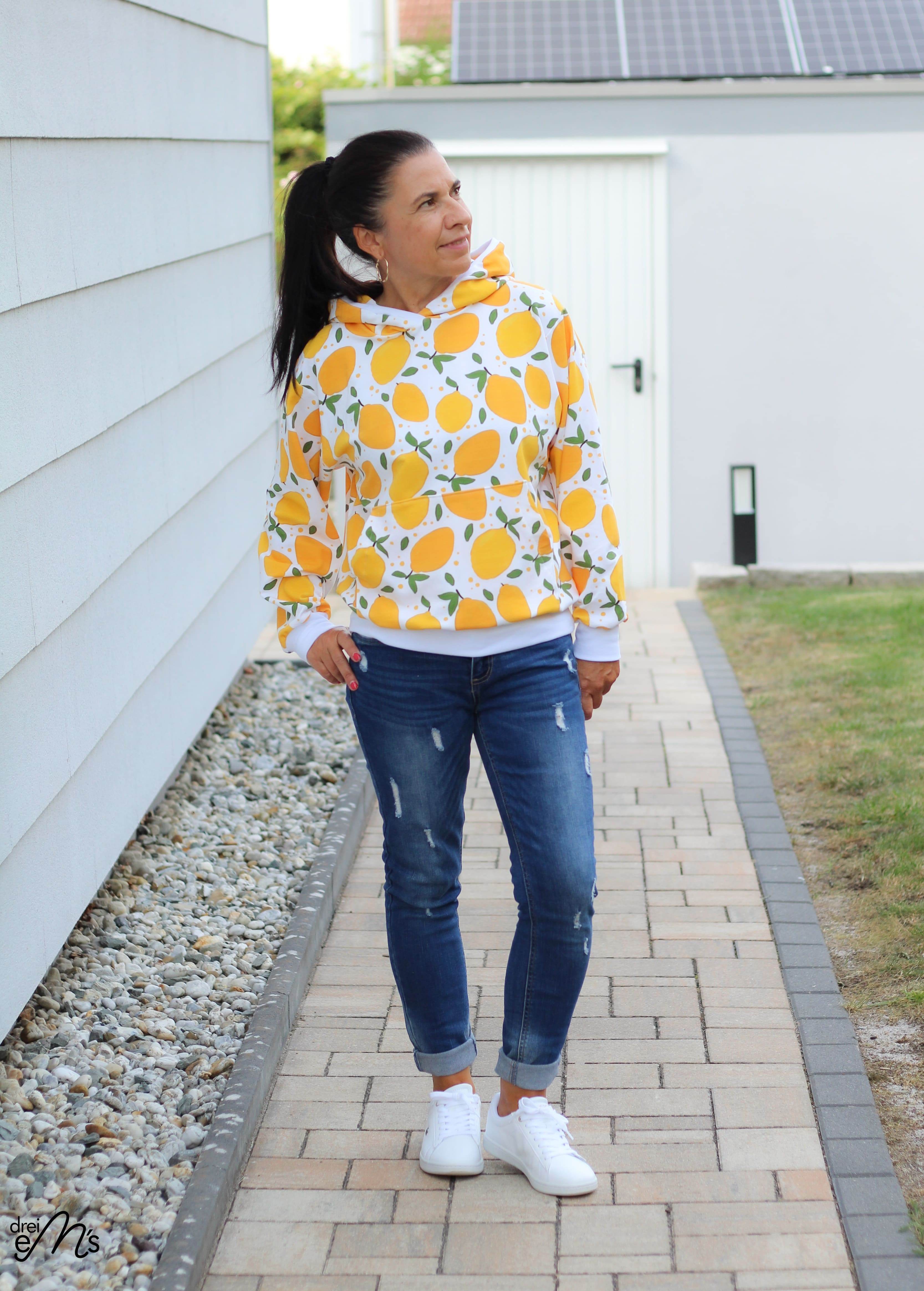 Hoodie MELFI Gr. 32-56 Schnittmuster PDF Ebook - Sewando