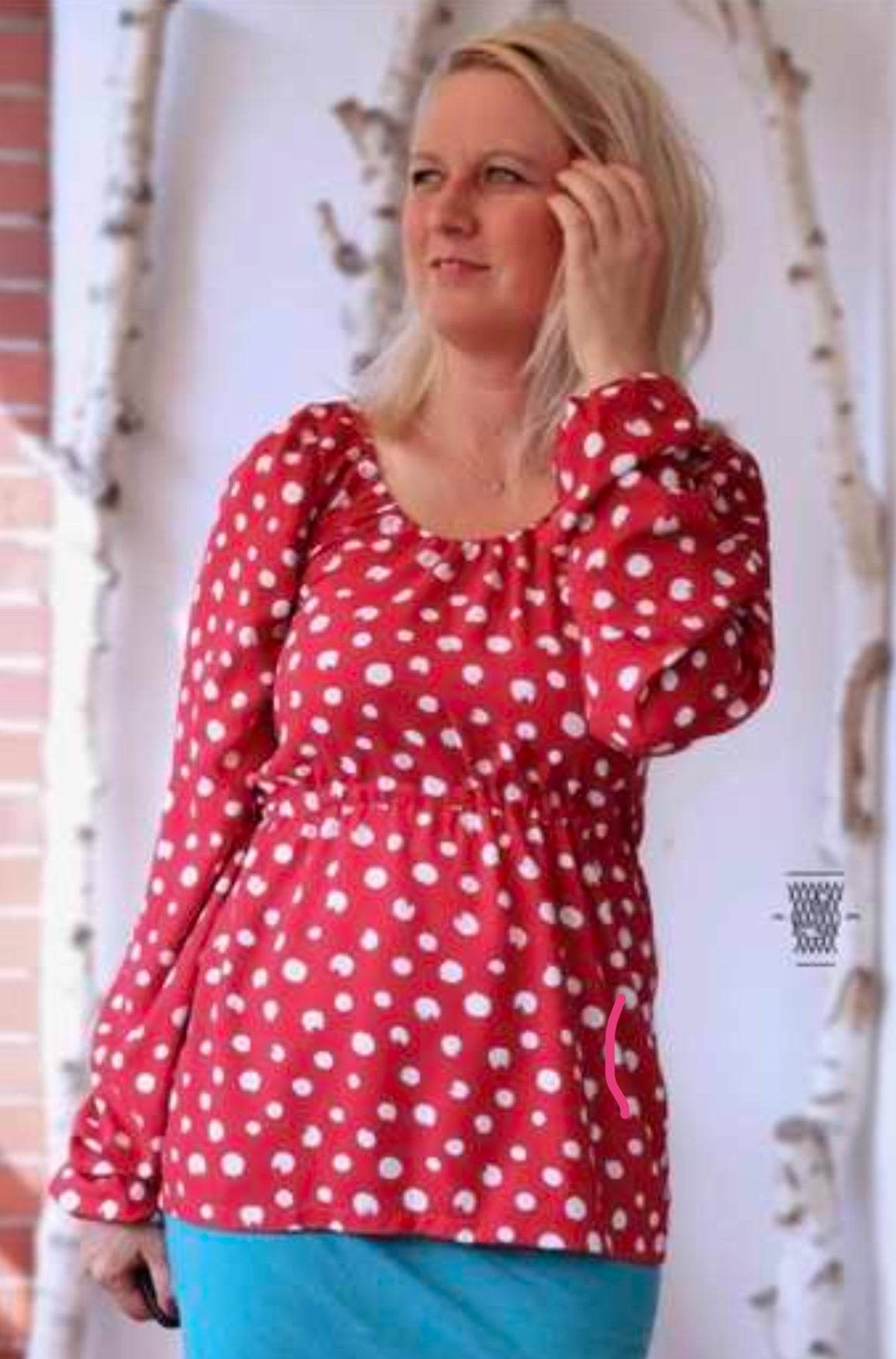 Schnittmuster Add-on Kleid / Shirt Punawai, Grösse 32-48 - Sewando