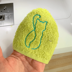 Katzen-Waschlappen M1 Stickdatei ITH 10x10 2025 Waschhandschuh Katze Waschpad Pad - Sewando