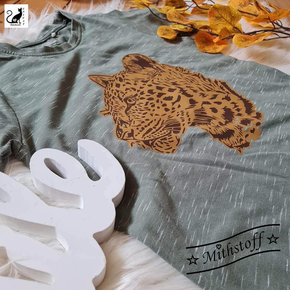 Leopard - SVG - DXF - PNG - Jpeg - Plotterdatei - Sewando