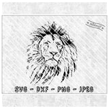 Plotterdatei - Lion - Löwe -cool - SVG - DXF - PNG - Jpeg - Datei - Sewando