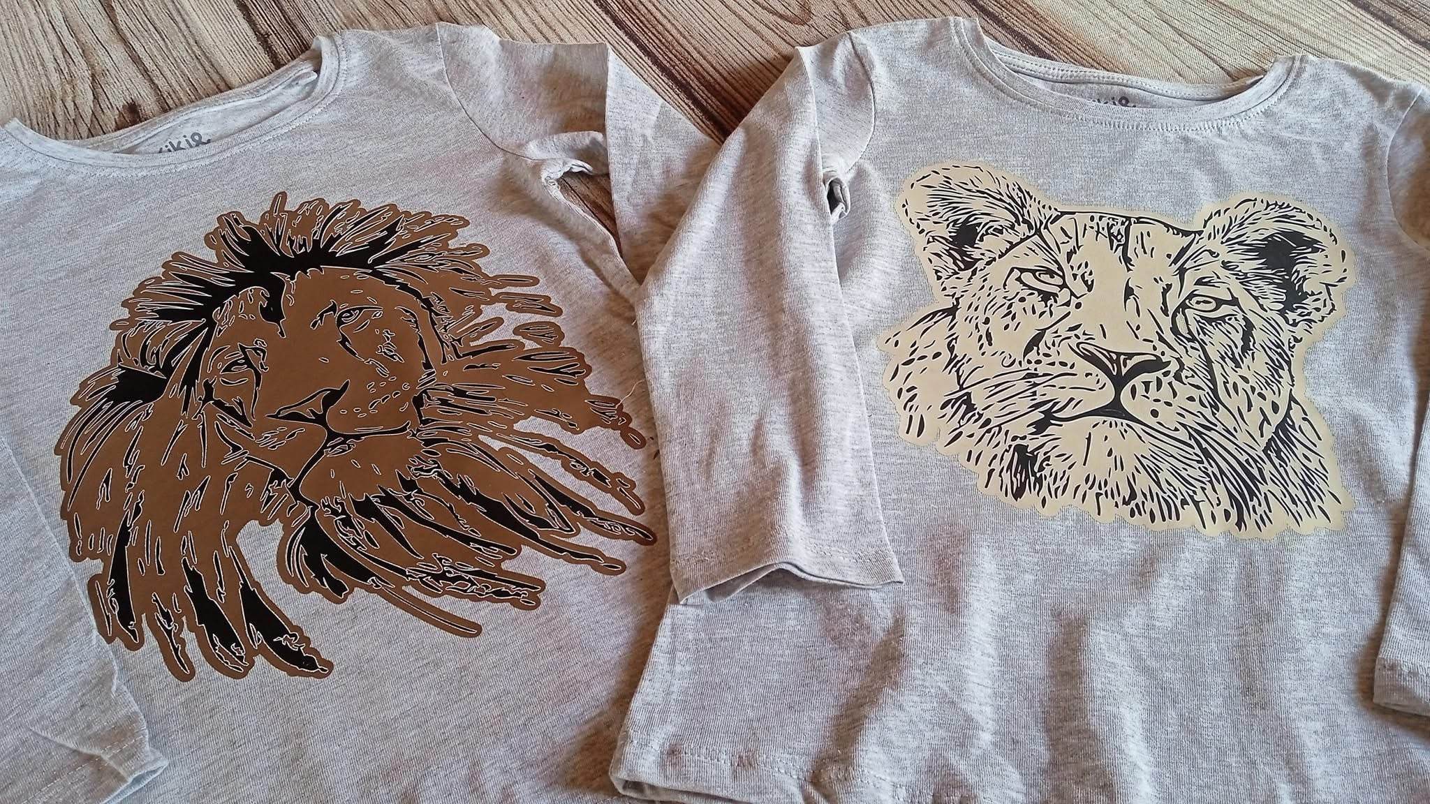 Bundle plotterdatei - Großkatzen - Löwin Löwe - SVG - DXF - Datei - Sewando