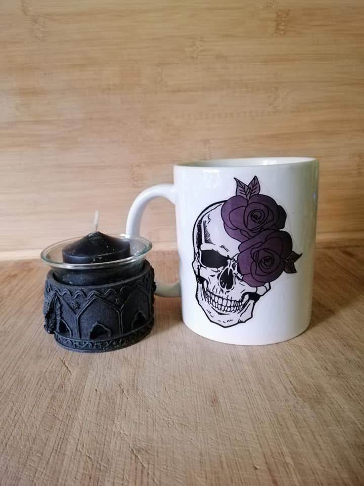 Plotterdatei - Skull - bones - Totenkopf - Skelett - Rosen - SVG - DXF - Sewando