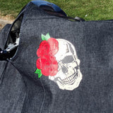 Plotterdatei - Skull - bones - Totenkopf - Skelett - Rosen - SVG - DXF - Sewando