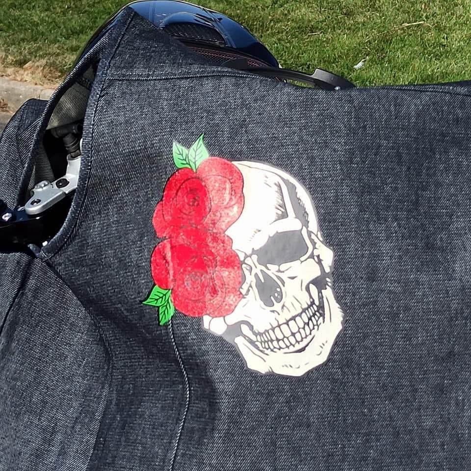 Plotterdatei - Skull - bones - Totenkopf - Skelett - Rosen - SVG - DXF - Sewando