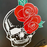 Plotterdatei - Skull - bones - Totenkopf - Skelett - Rosen - SVG - DXF - Sewando