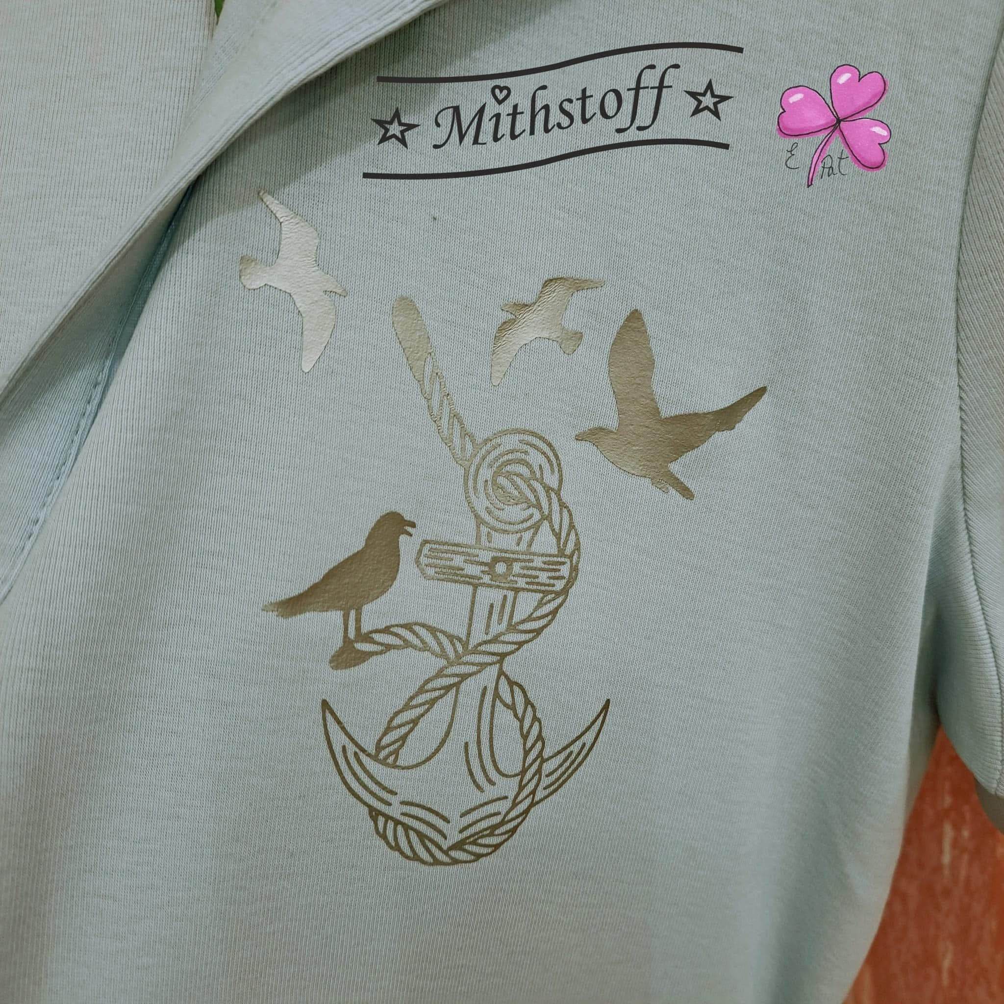 Plotterdatei - Anker mit Möwen - Meer - Freiheit - SVG - DXF - PNG - JPEG - Sewando