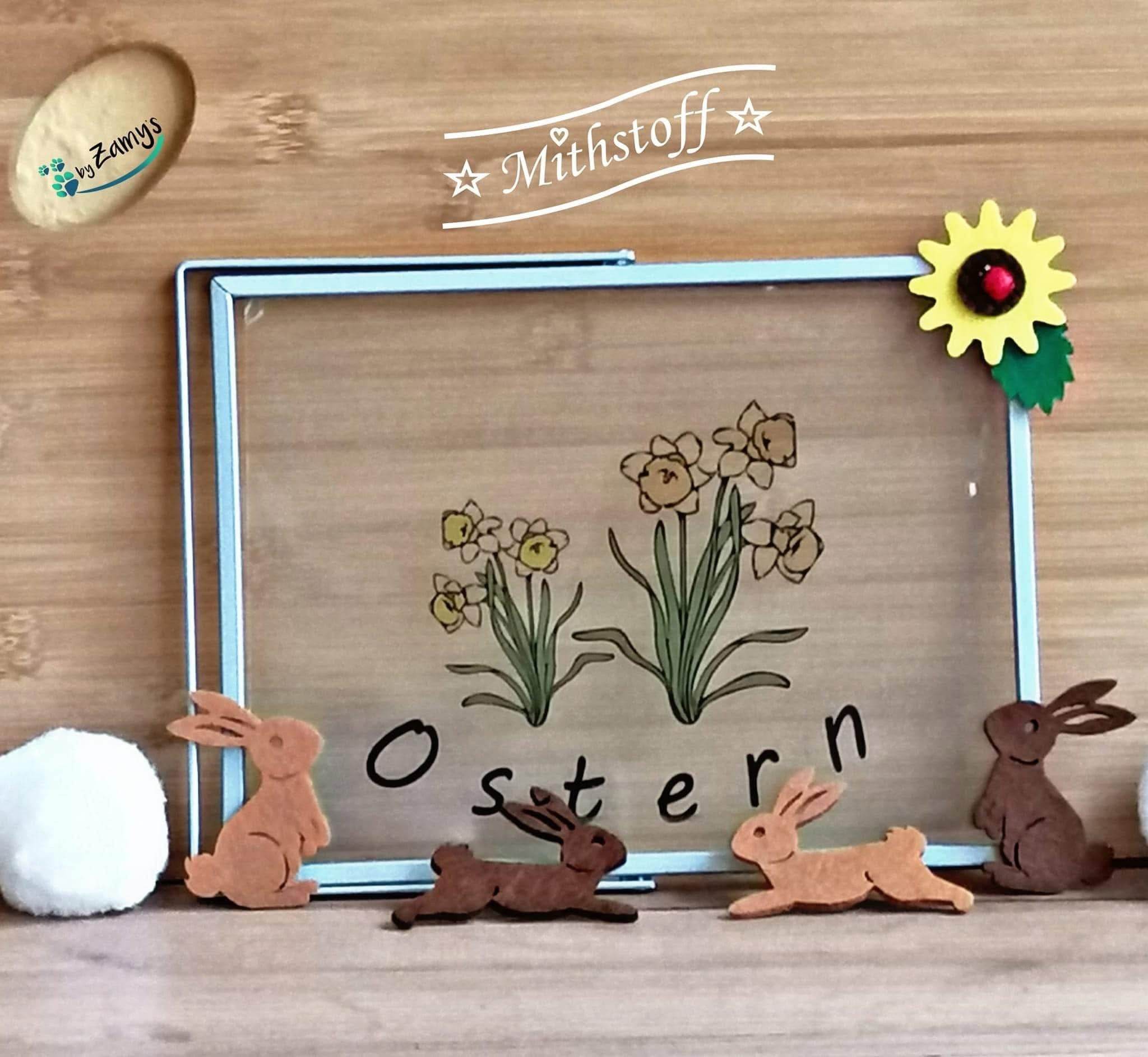 Plotterdatei - Osterglocken - Frühling - Ostern - SVG - DXF - PNG - Jpeg - Sewando