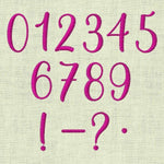 Stickdatei Schrift Französisch mit Herzen In Love 3 ca. 25mm Set 641 - Sewando