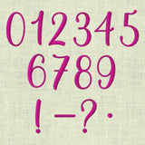 Stickdatei Schrift Französisch mit Herzen In Love 3 ca. 25mm Set 641 - Sewando