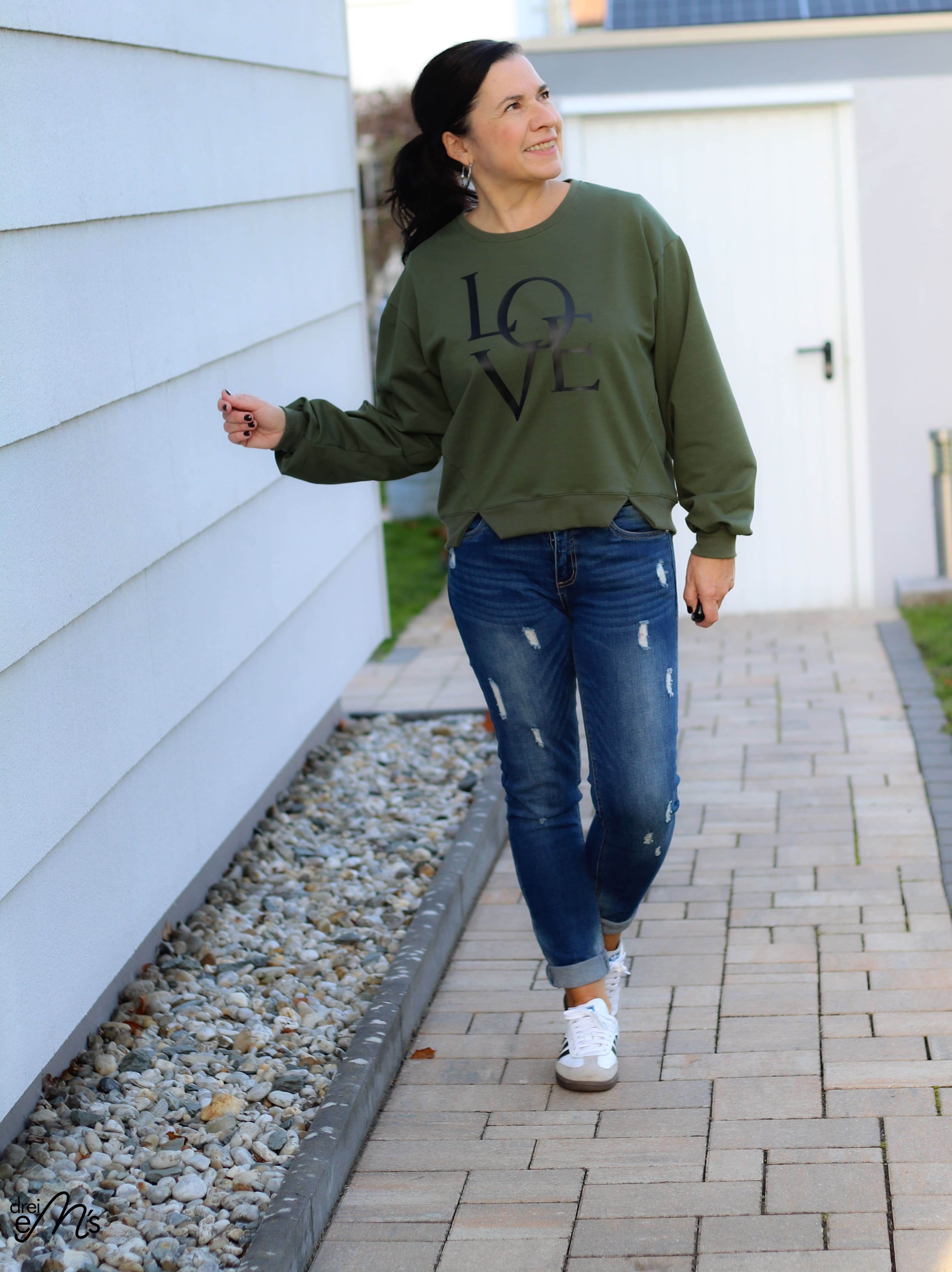 Schnittmuster Sweater RUBANO Gr. 32-56 inkl. gratis Plotterdatei : - Sewando