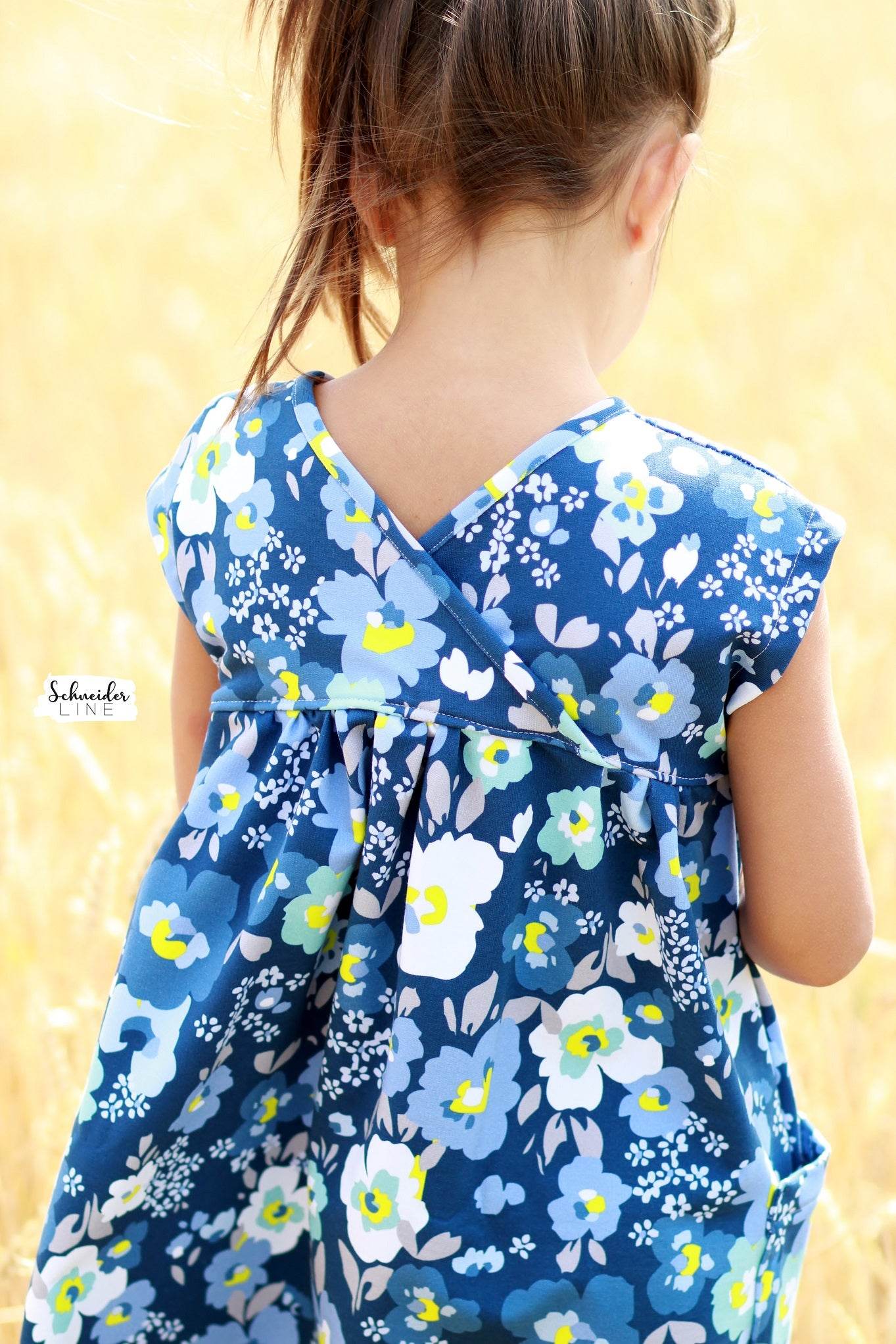 Schnittmuster Crossover Dress - Kleid BEAMER Version - Gr. 56 - 164 - Sewando
