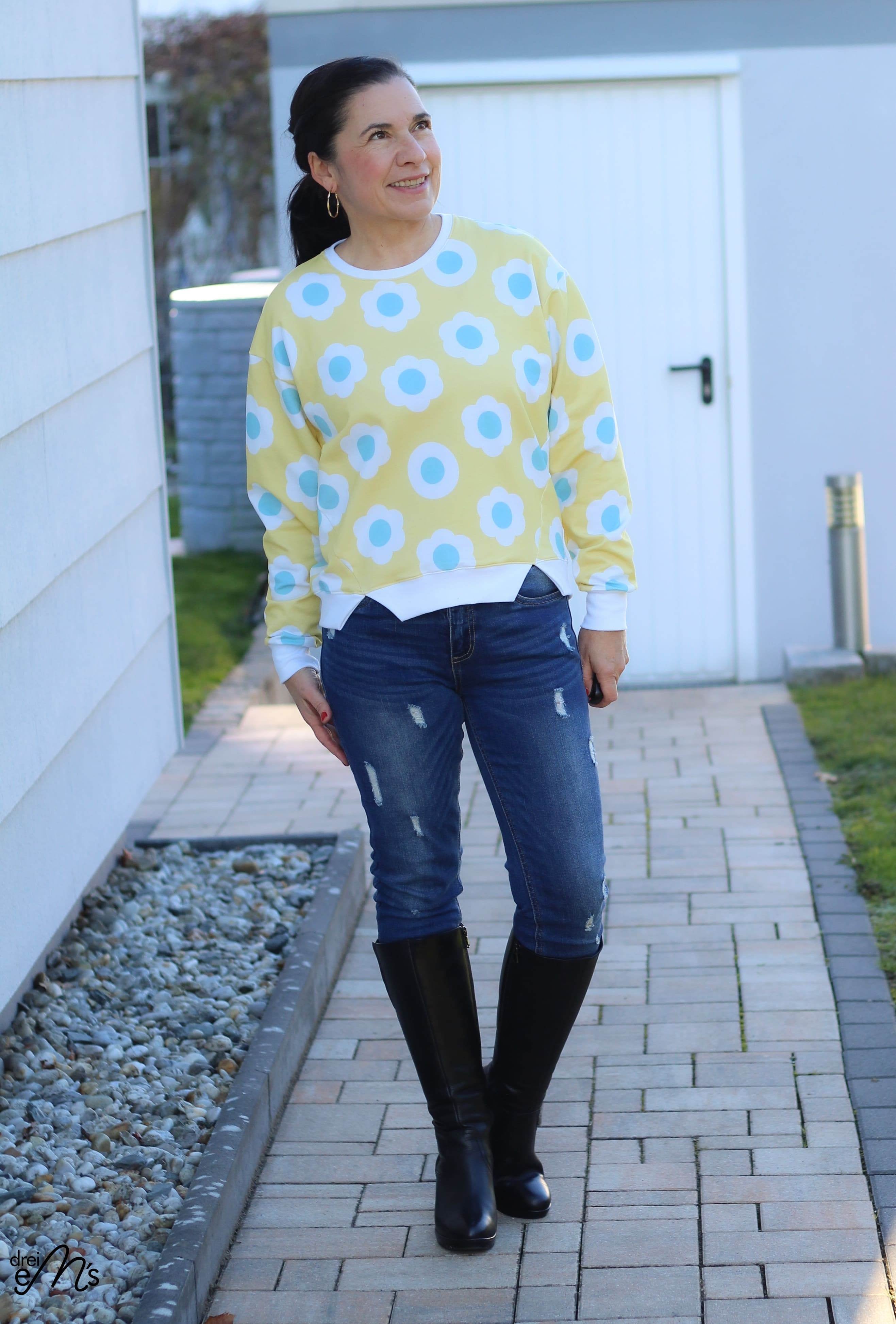 Schnittmuster Sweater RUBANO Gr. 32-56 inkl. gratis Plotterdatei : - Sewando