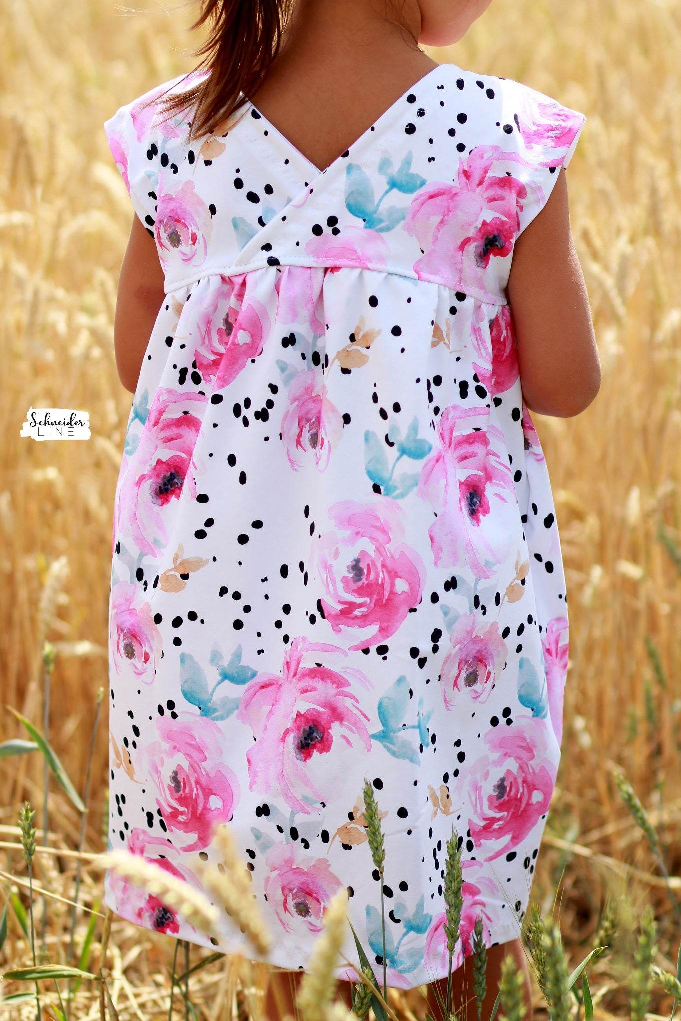 Schnittmuster Crossover Dress - Kleid BEAMER Version - Gr. 56 - 164 - Sewando