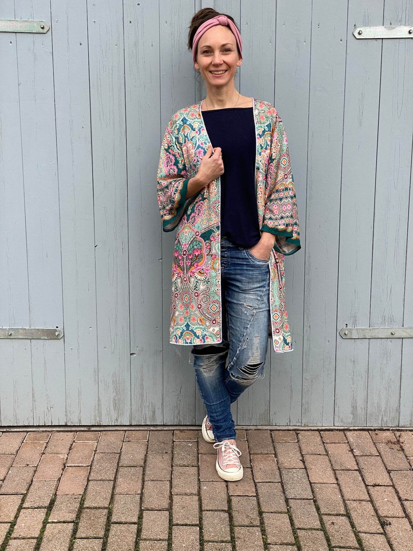 JaKimo Schnittmuster und Nähanleitung für Kimono Jacke Gr. 32-54 - Sewando