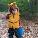 Main CasualVest - Kinderweste mit Kragen / Kapuze und Ohrenoption - Gr. 68-134 - Sewando