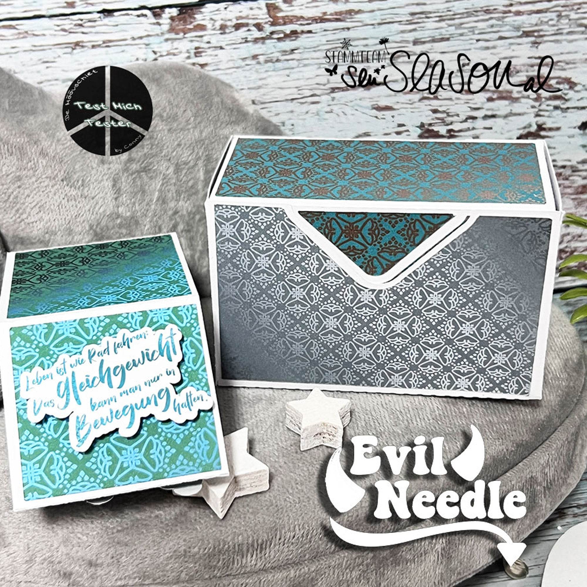 Digipapier-Set petrol-farbene Indische Muster - Musterpapier, Designpapier, Sublimation - Sewando
