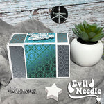 Digipapier-Set petrol-farbene Indische Muster - Musterpapier, Designpapier, Sublimation - Sewando