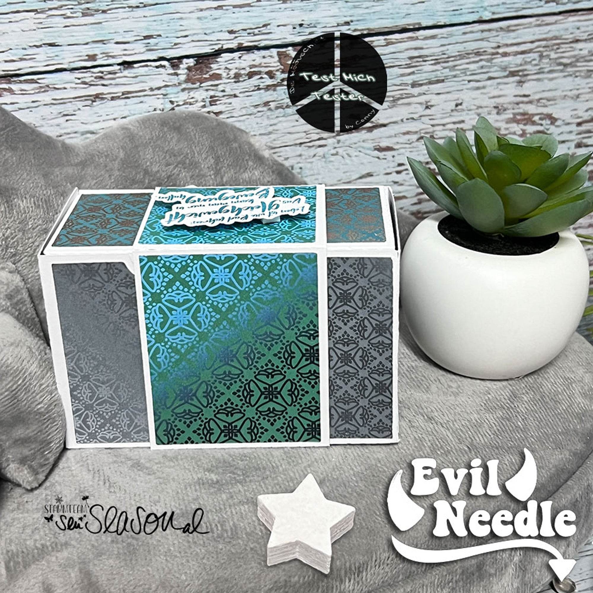 Digipapier-Set petrol-farbene Indische Muster - Musterpapier, Designpapier, Sublimation - Sewando