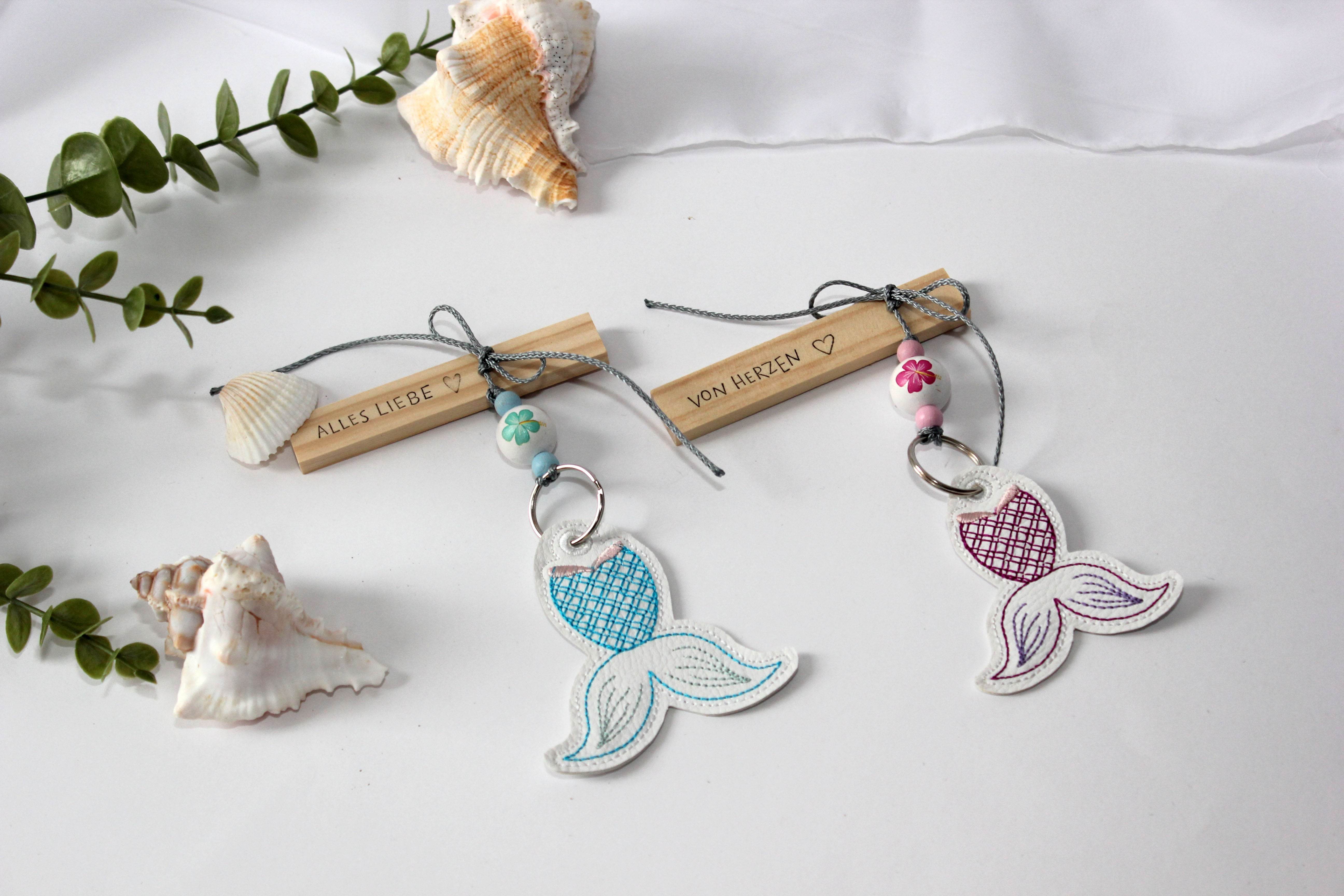 Stickdatei ITH Meerjungfrauflosse SET Nixe - Sewando