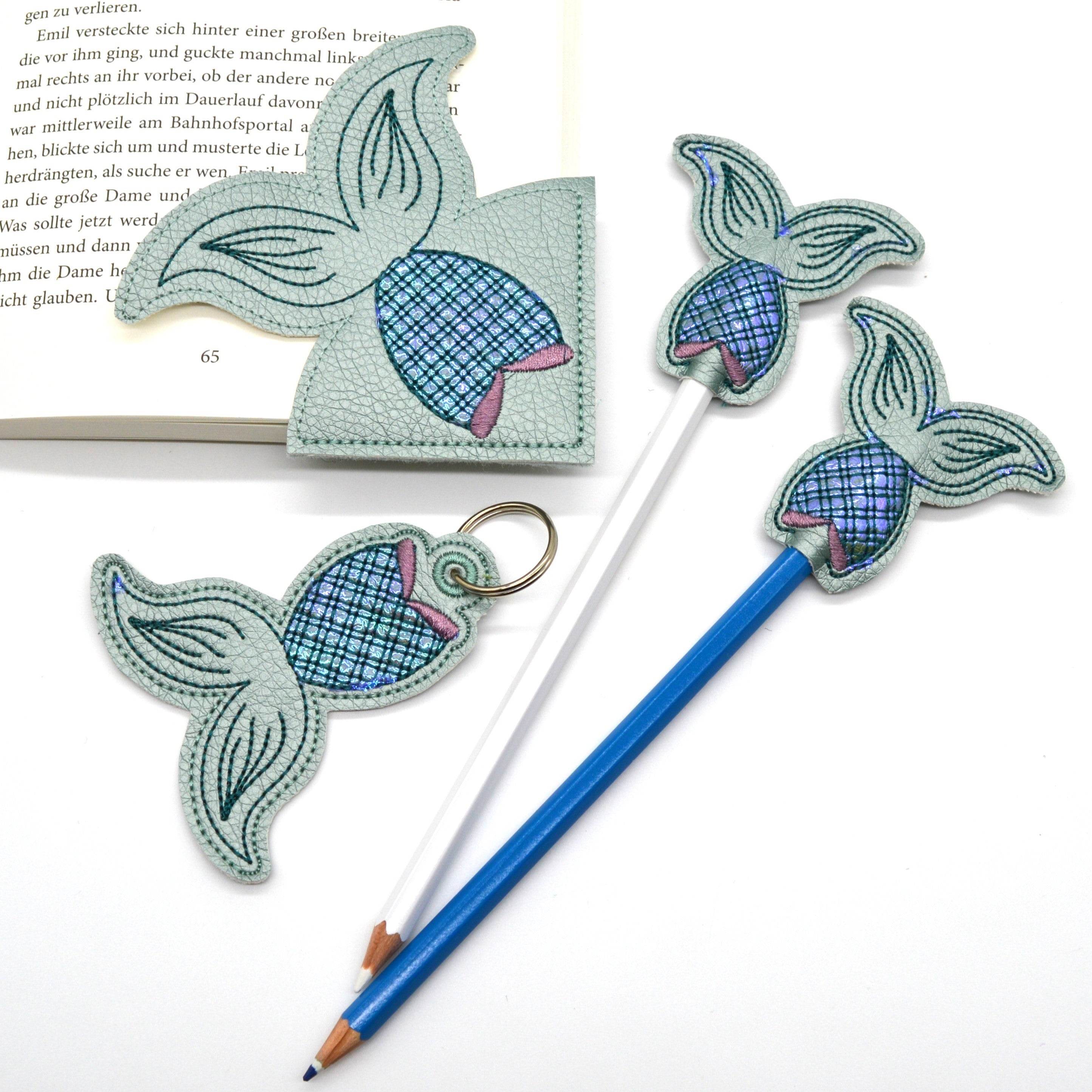 Stickdatei ITH Meerjungfrauflosse SET Nixe - Sewando