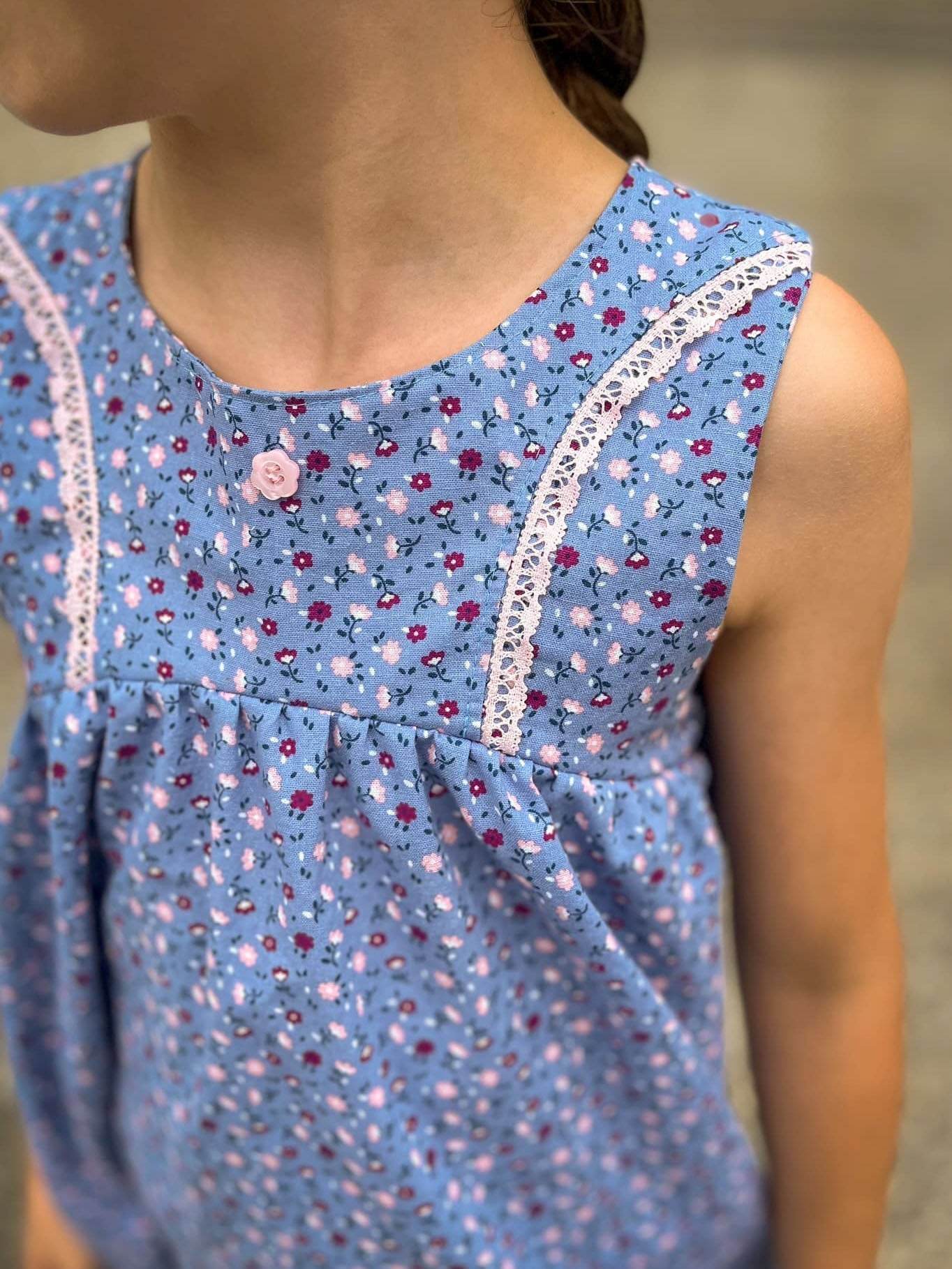 Sommerbluse Solea, Schnittmuster Grösse 50-152 - Sewando