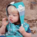 Main CasualVest - Kinderweste mit Kragen / Kapuze und Ohrenoption - Gr. 68-134 - Sewando