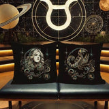 Set 12 Sternzeichen - realistisch - FÜR DUNKLE STOFFE - Sewando