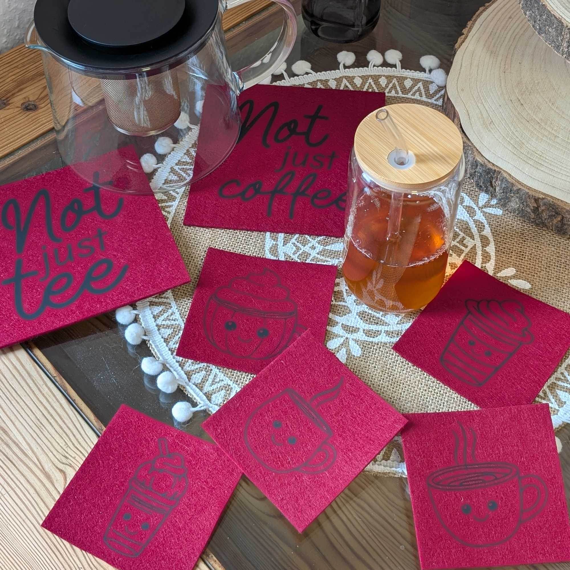 Plotter- und Laserdatei Not just Coffee - Sewando