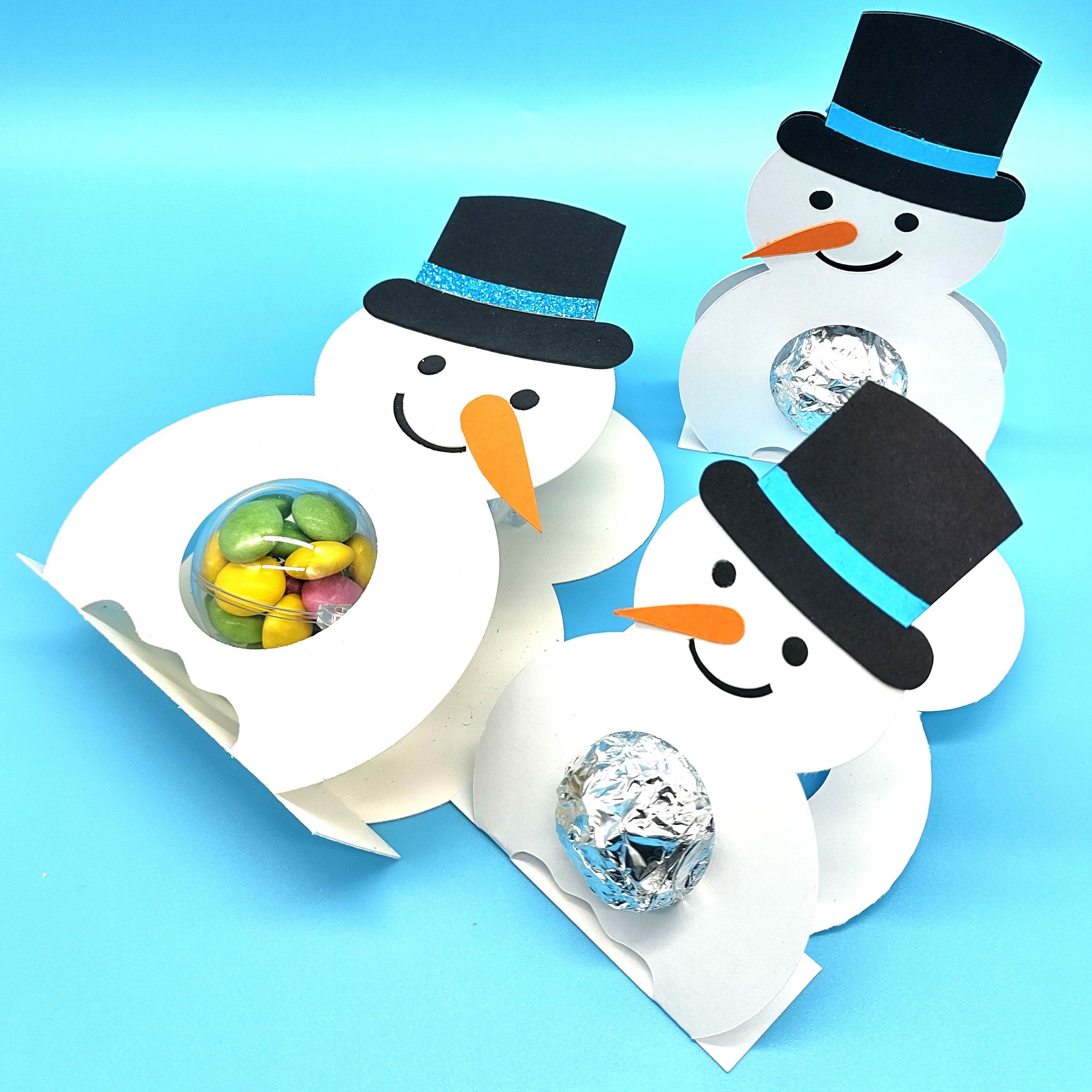 Plotterdatei Schneemann für Schokopralinen - Sewando