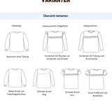 Schnittmuster Himmelsschimmer – Shirt Größen 86-152 : - Sewando