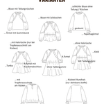 Schnittmuster Pusteblume – Bluse, Tunika & Kleid Größen 86-152 : - Sewando