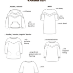 Schnittmuster Wellenzauber – Sweater, Hoodie & Kleid Größen 86-152 : - Sewando