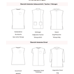 Schnittmuster Blickfang – Longshirt Größen 92-152 - Sewando
