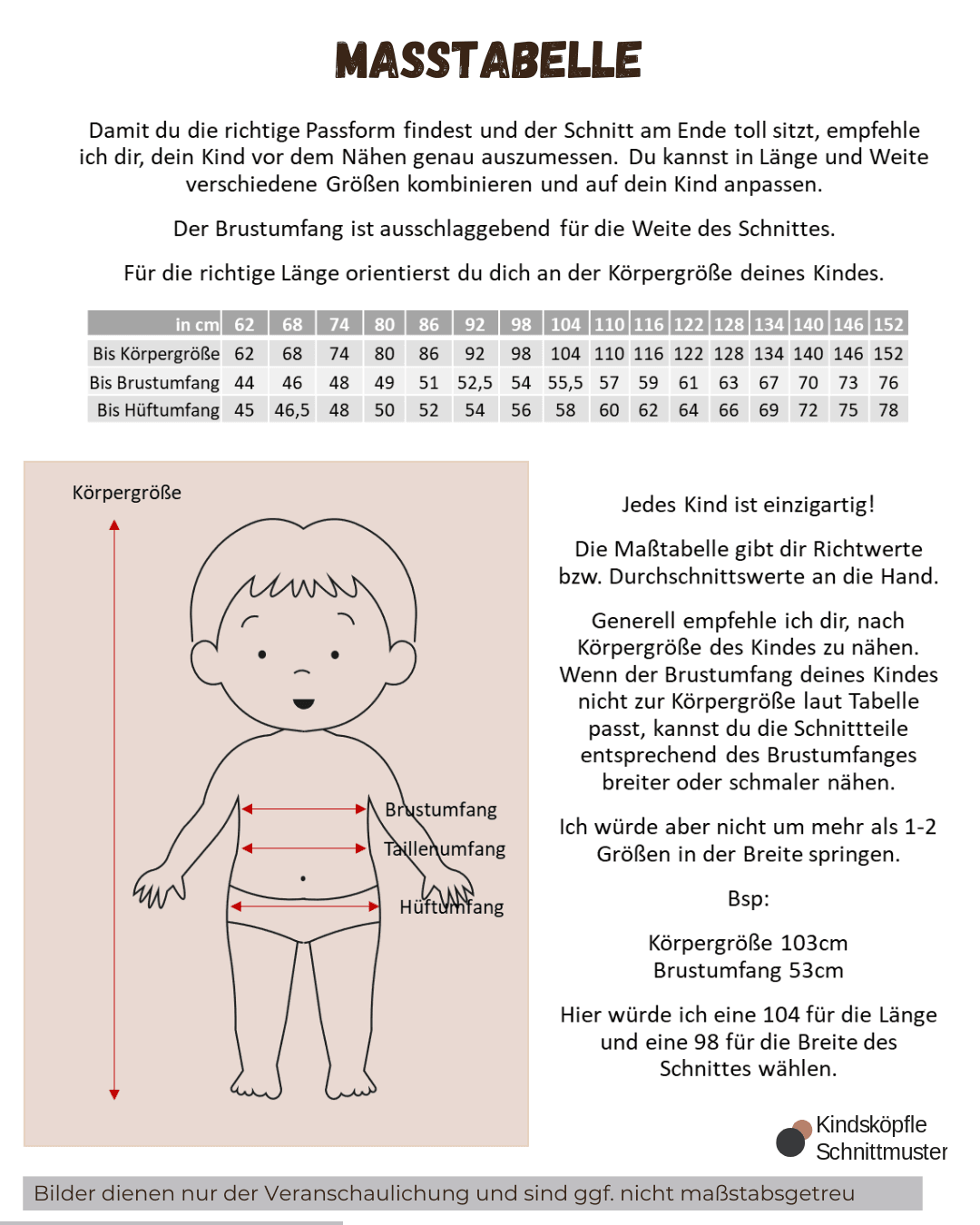 Schnittmuster Wildblume – Oberteil, Tunika oder Kleid | PDF-Download | Größen 86-134 - Sewando