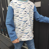 Schnittmuster Kinder Longsleeve Skjorte Gr. 56-140 - Sewando