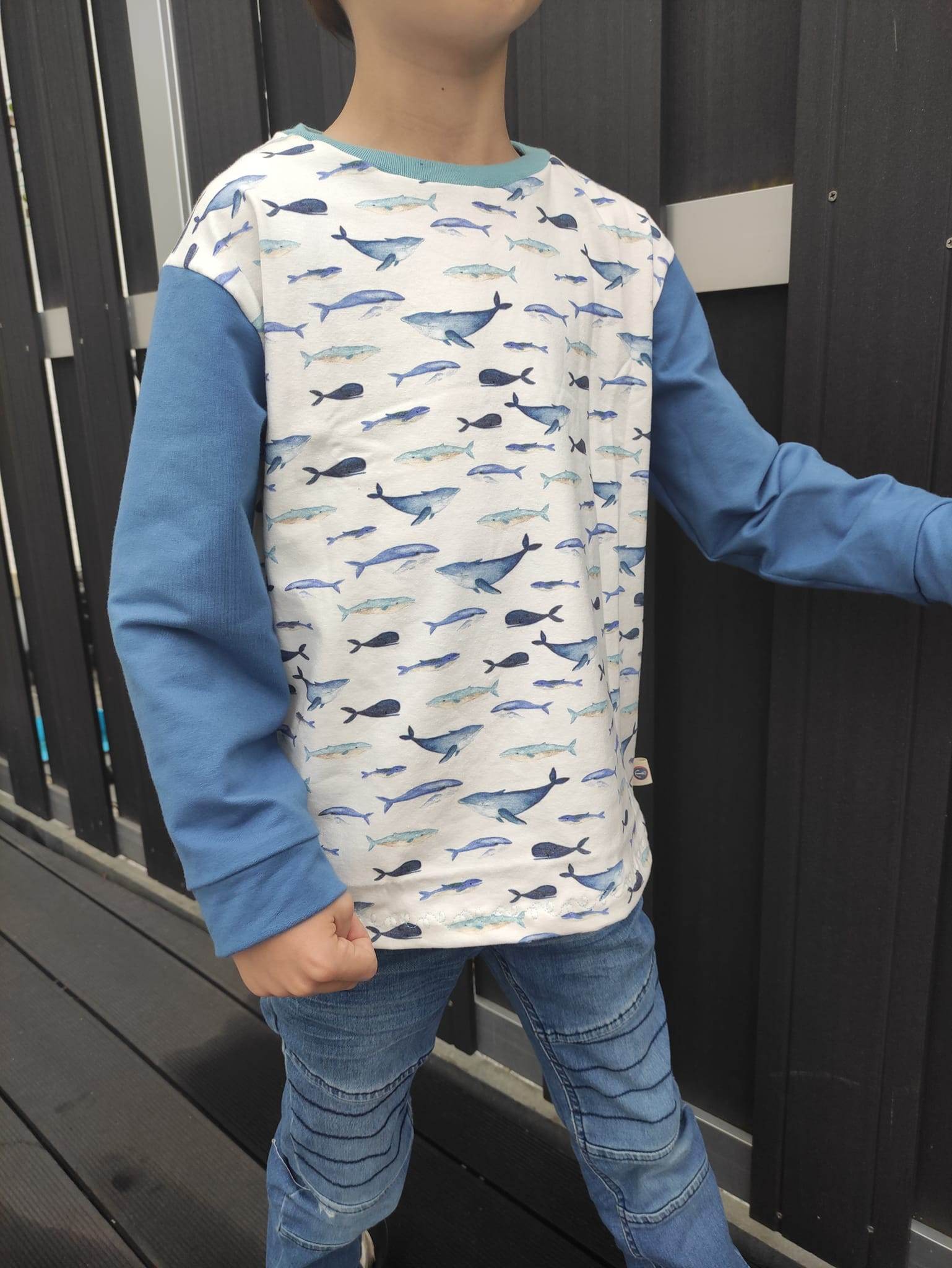 Schnittmuster Kinder Longsleeve Skjorte Gr. 56-140 - Sewando