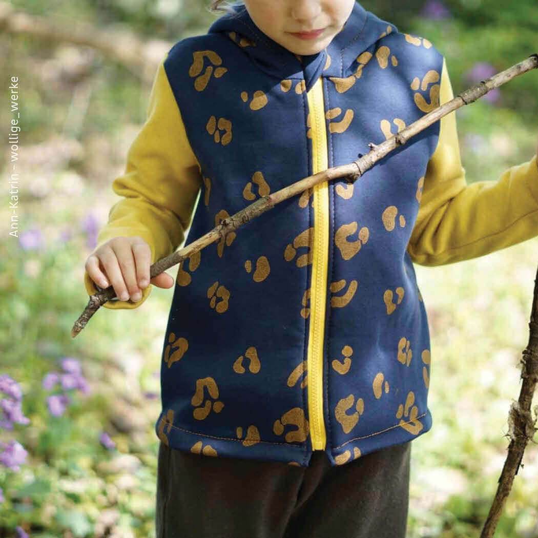 Schnittmuster vielseitige Kinder Fleecejacke Gr. 86 - 164 - Sewando
