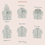 Schnittmuster vielseitige Kinder Fleecejacke Gr. 86 - 164 - Sewando