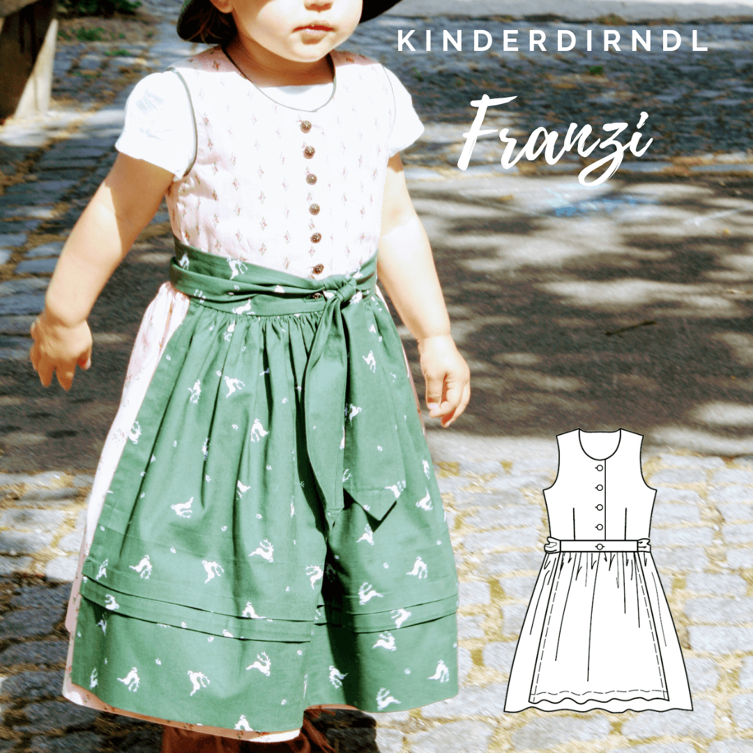 Schnittmuster Kinderdirndl Franzi Gr. 80-116 : - Sewando