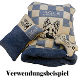 Stickdatei deutscher Schäferhund "Helli" - realistisch - FÜR HELLE STOFFE