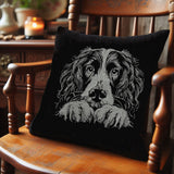 NEU Stickdatei Springer Spaniel "Ignazius" - realistisch - FÜR DUNKLE STOFFE