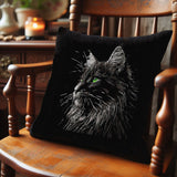 Stickdatei Katze "Gretel" - realistisch - FÜR DUNKLE STOFFE