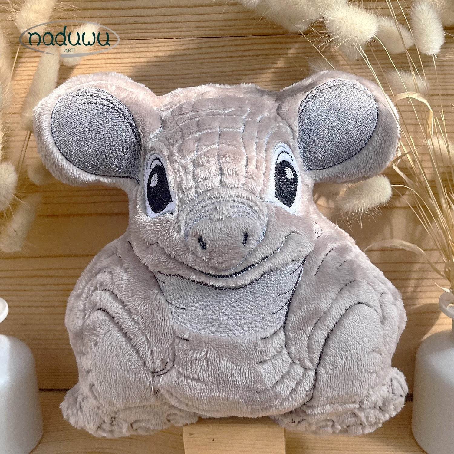 Stickdatei armadillo Stuffie Set 6 Größen, ITH Stickdatei Gürteltier - Sewando