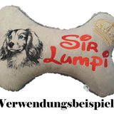 Stickdatei Dackel "Dana" - realistisch - FÜR HELLE STOFFE