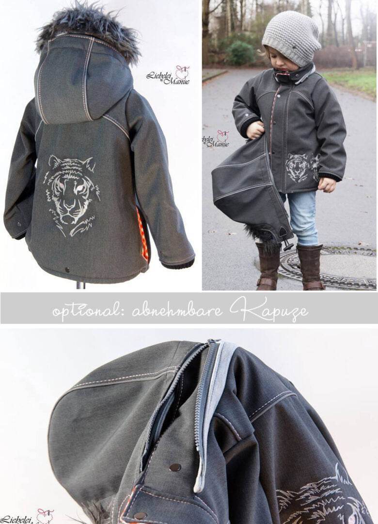 Mini Wetterheld Allwetter-Jacke, Winterjacke, Softshelljacke, Regenjacke für 69cm-104cm Körpergröße - Sewando