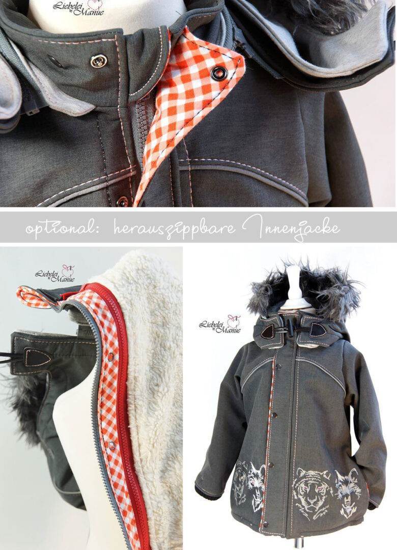 Mini Wetterheld Allwetter-Jacke, Winterjacke, Softshelljacke, Regenjacke für 69cm-104cm Körpergröße - Sewando