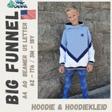 Schnittmuster / Sewing Pattern *Big Funnel Hoodie & Hoodie Dress* Size 62-176 / 3m - 18 Years - Sewando